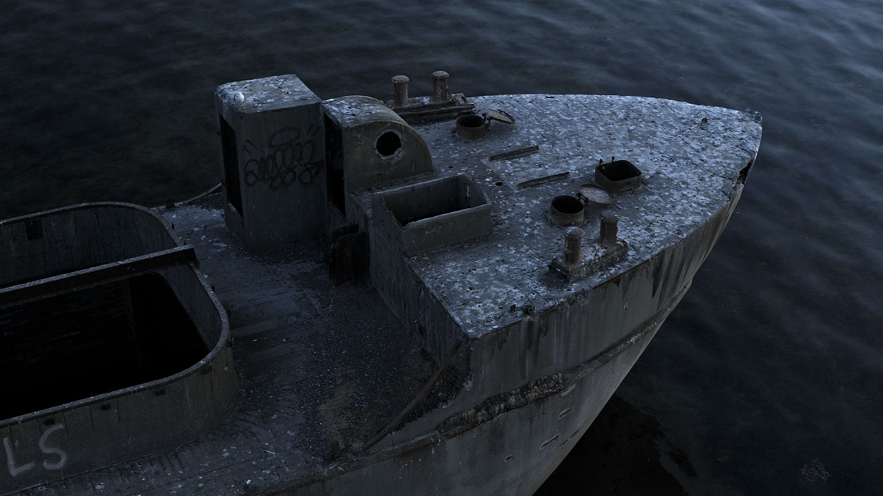 Betonschiff ohne Namen