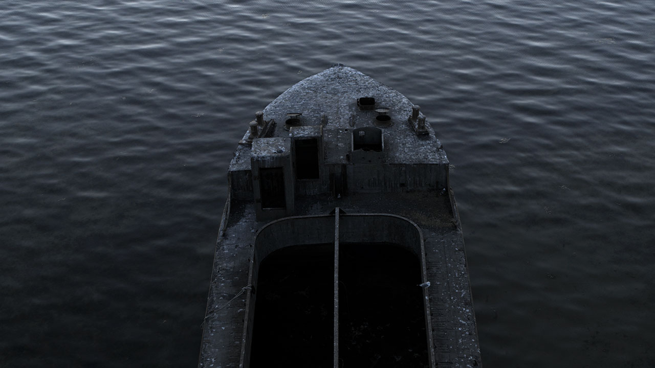 Betonschiff ohne Namen